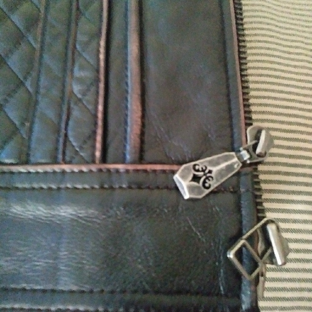 leather biker style jacket